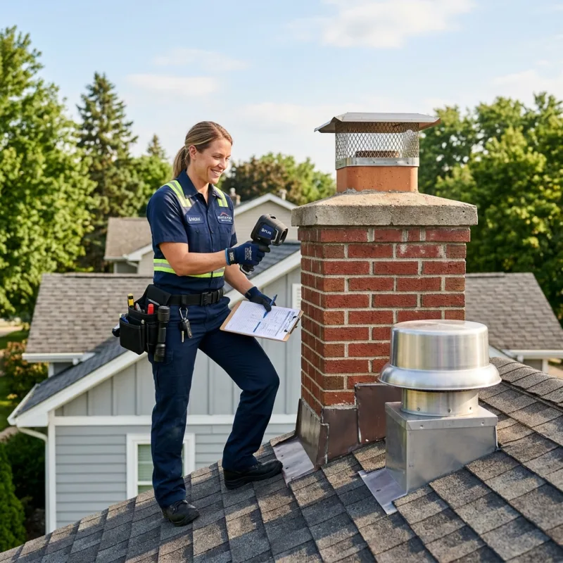 Technician removing a deceased bird from an indoor space in Saint Helena